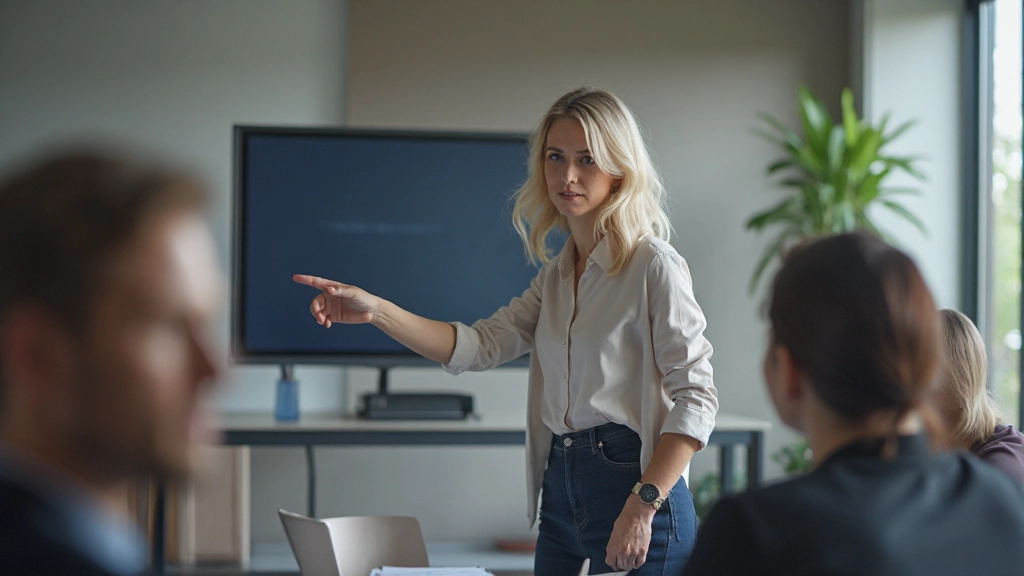 Trainer demonstreert email etiquette best practices